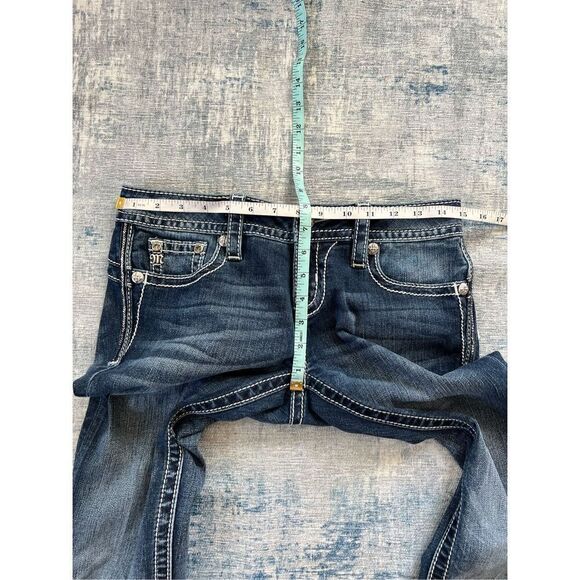 Miss Me Signature Skinny Rhinestone Sequin Jeans Size 26 x 30 - Picture 7 of 8